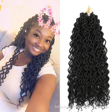 Bellshow goddess faux locs grey goddess locs crochet hair goddess curly faux locs